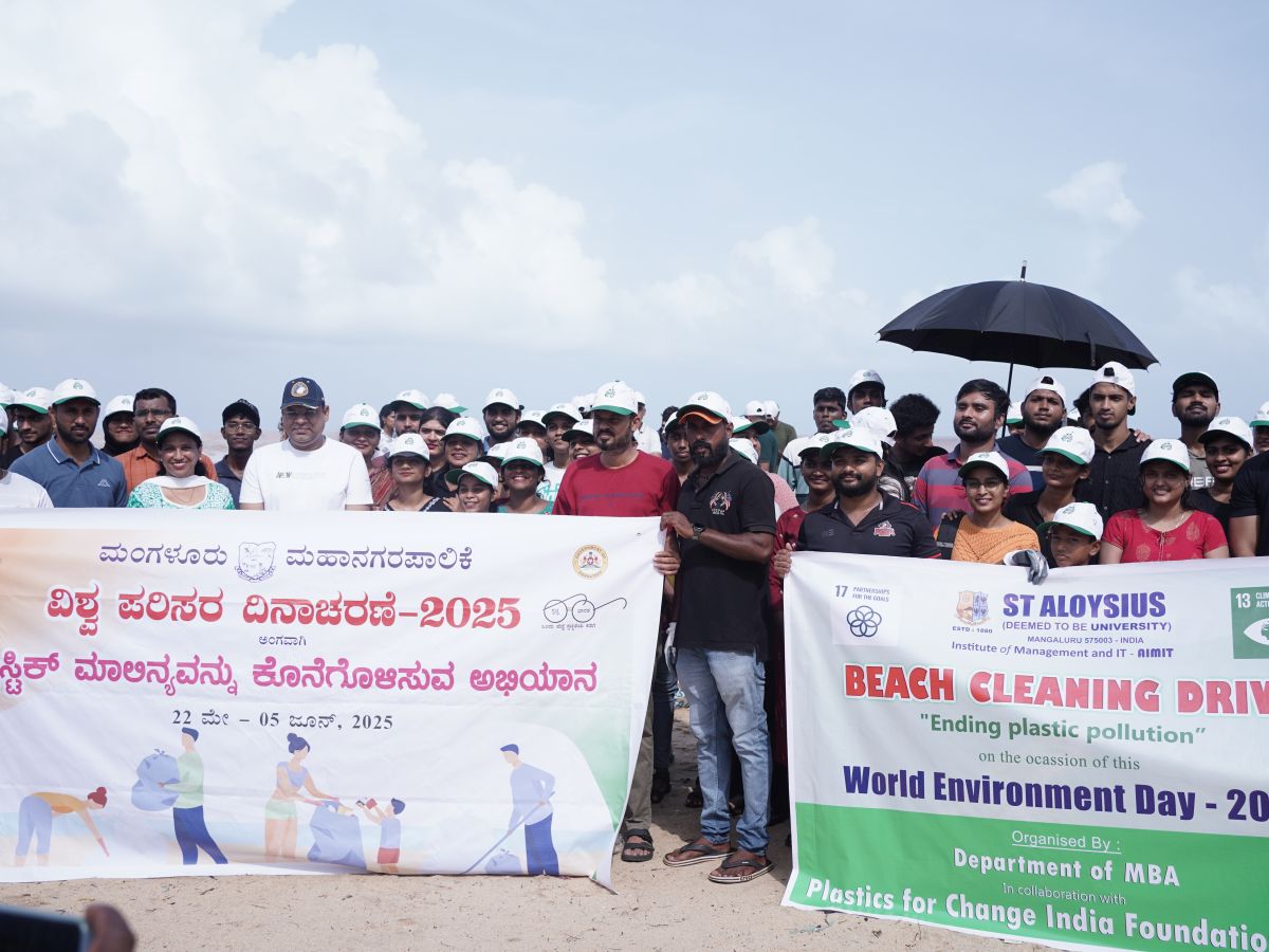 Beach Cleaning Drive Marks World Environment Day 2025 at AIMIT Centre