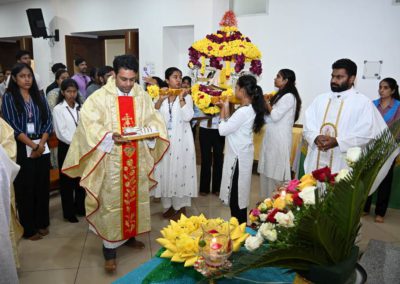 Monthi Fest Celebrated with Devotion at AIMIT
